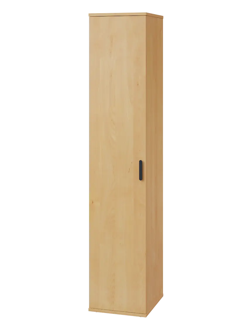 LN 5 - 3D kancelářská skříň, 1-dveřová, levá, 1822x360x400, javor horský